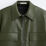 THE MAZZETTI OLIVE LUXE JACKET