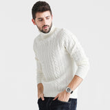 THE ALPINE CABLE-KNIT TURTLE NECK